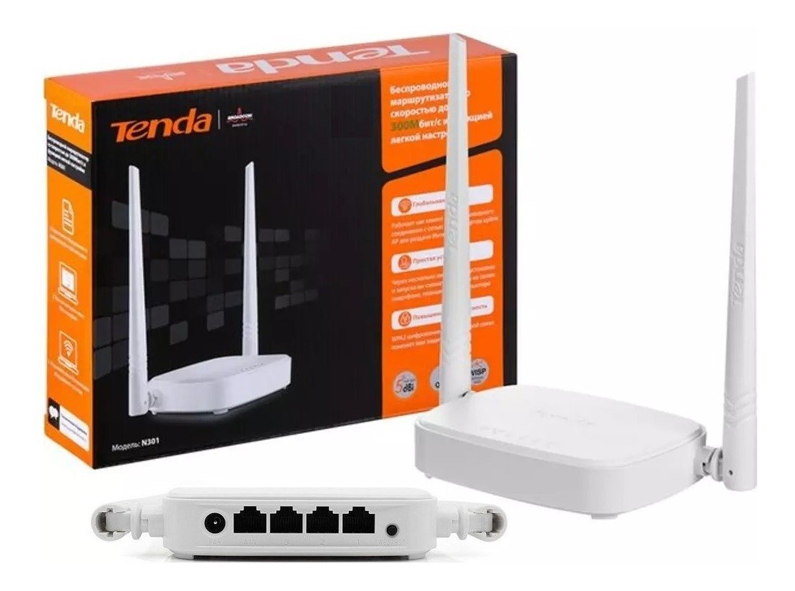 Tenda N301 300Mbps Wireless Router 2x5dBi