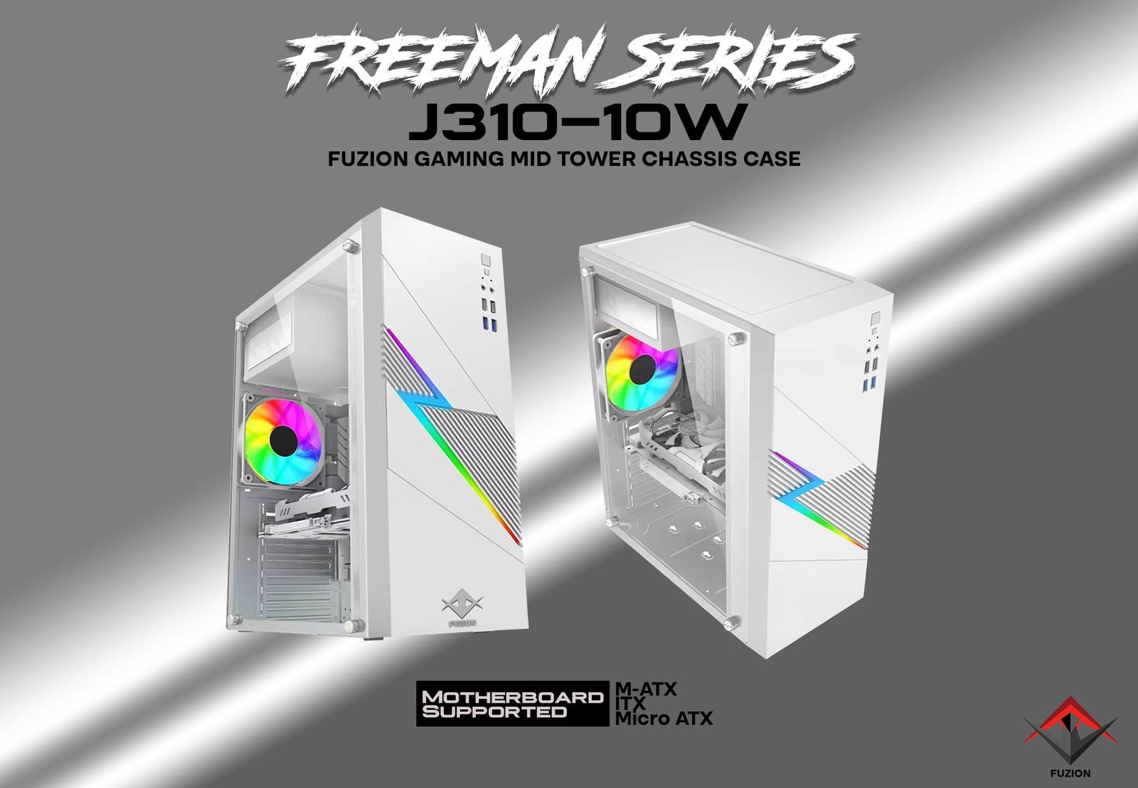 Fuzion J310-10W Freeman Case WHITE