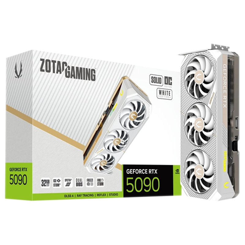 ZOTAC GeForce RTX 5090 Solid OC 32GB GDDR7 WHITE