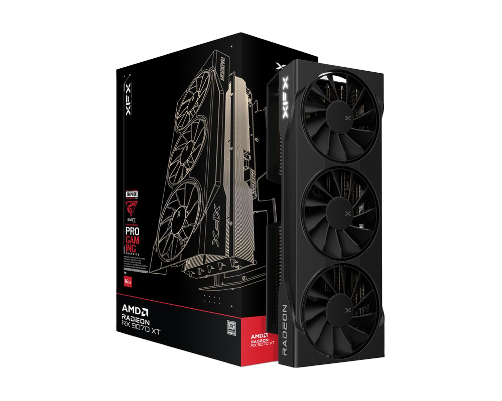 XFX Swift AMD Radeon RX 9070XT Triple Fan 16GB GDDR6 Gaming Edition