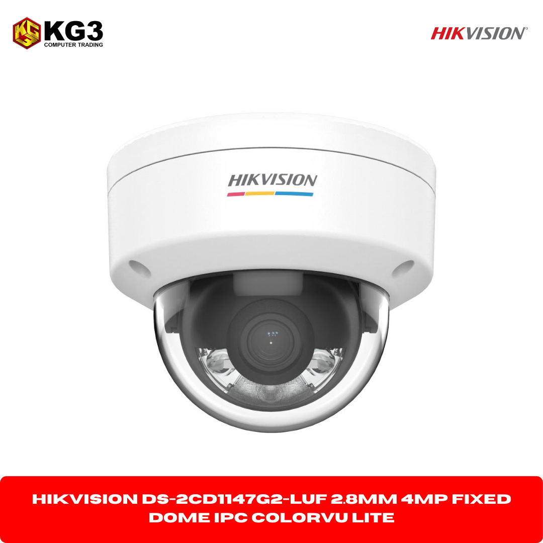 Hikvision DS-2CD1147G2-LUF 2.8MM 4mp Fixed Dome Ipc Colorvu LiteF