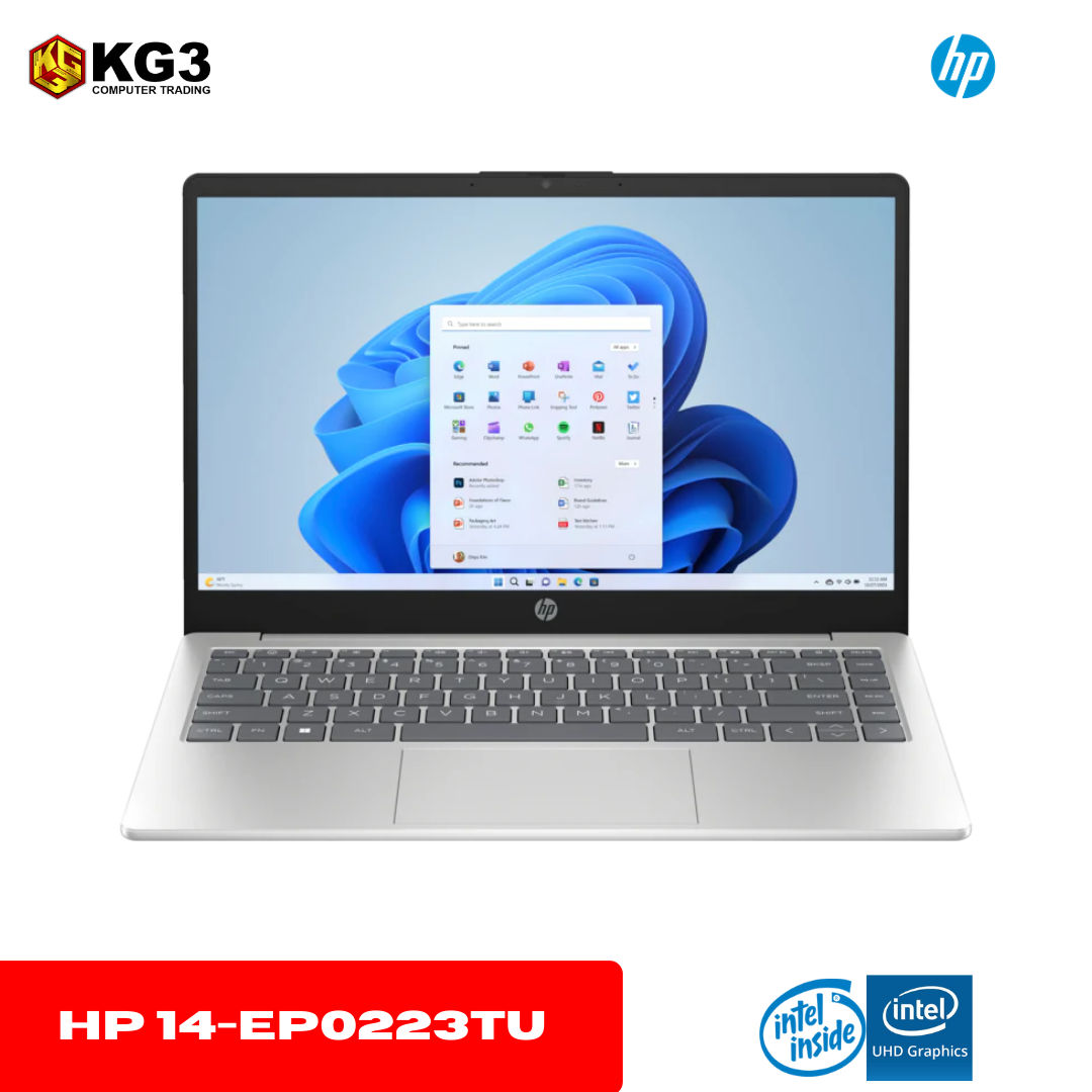 HP 14-EP0223TU Intel Core i3-N305 | 256GB SSD | 8GB RAM | Windows 11 | Microsoft 365 Basic | 14" FHD 250 nits