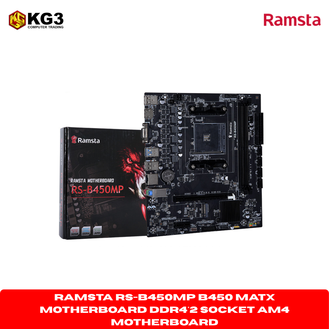 RAMSTA RS-B450MP B450 MATX Motherboard DDR4*2 Socket AM4 Motherboard